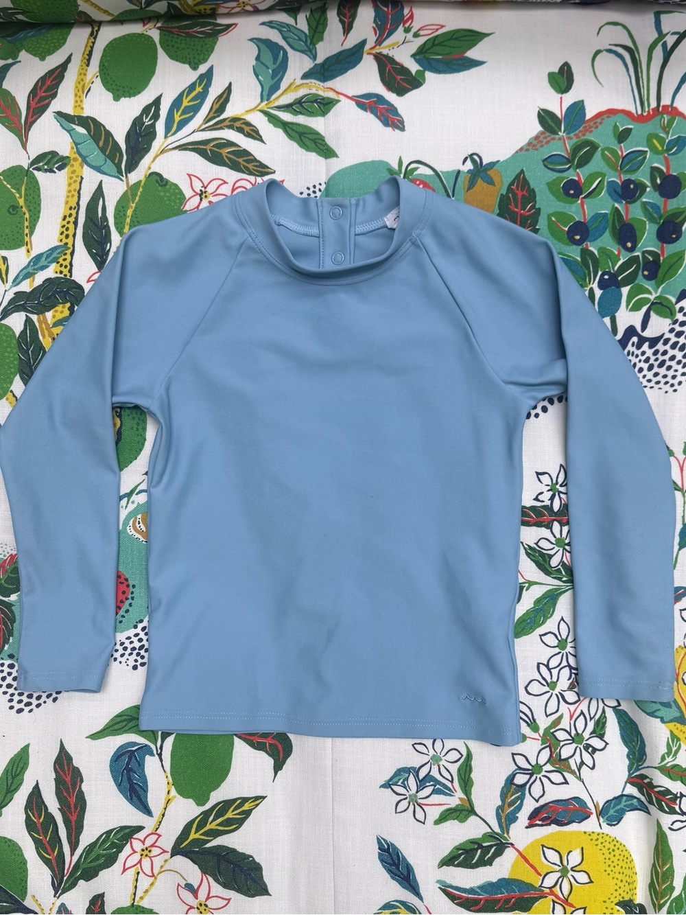 Kids Long-Sleeve Swim Rashguard - Light Blue